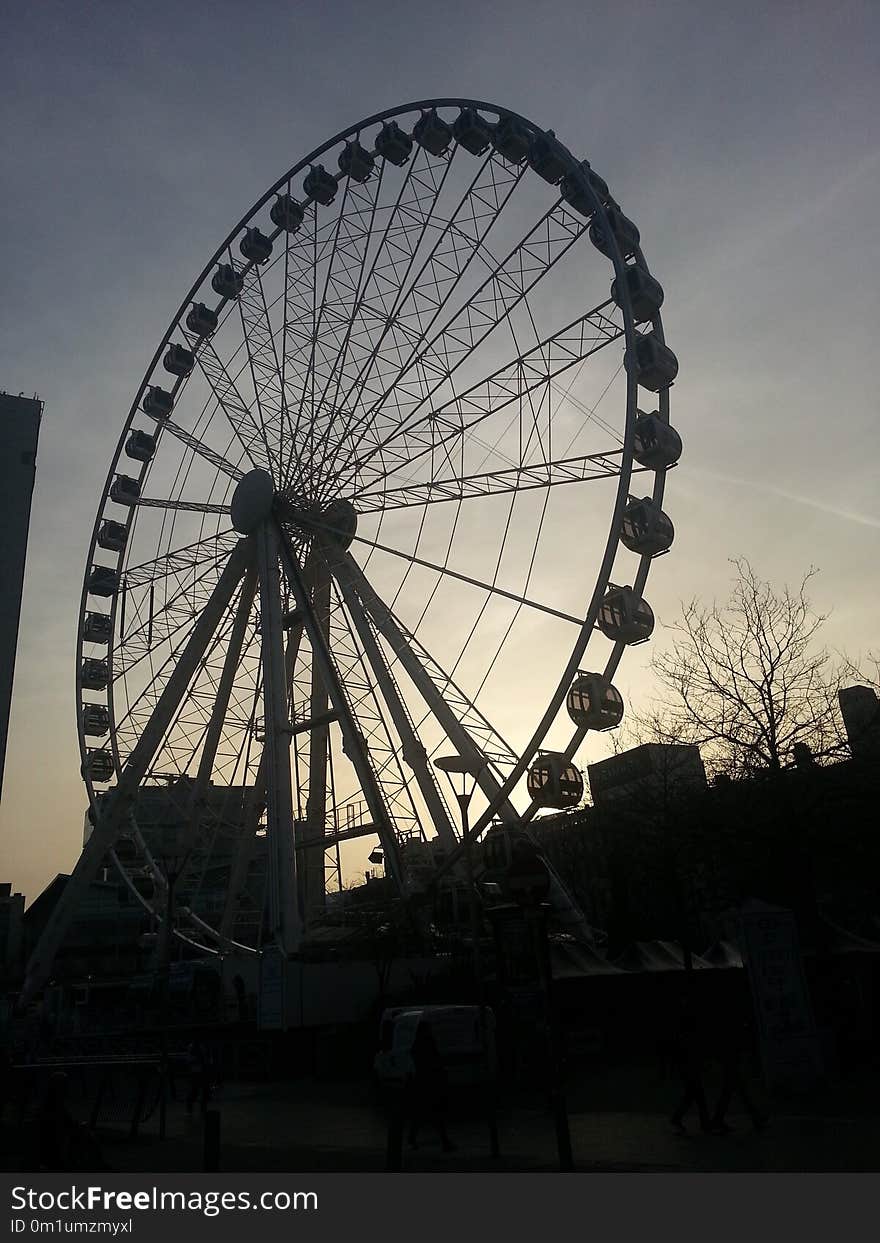 Ferris Wheel, Tourist Attraction, Sky, Wheel