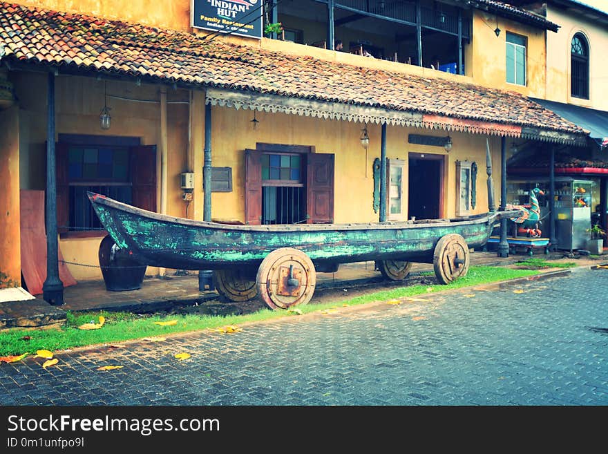 Town, Water, House, Facade