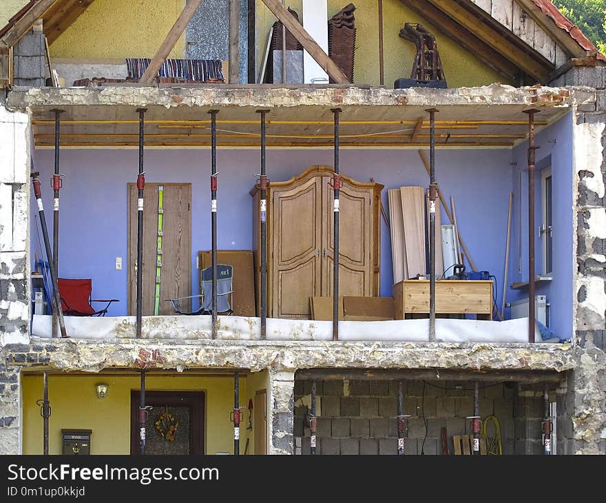 Facade, Window, Balcony, House