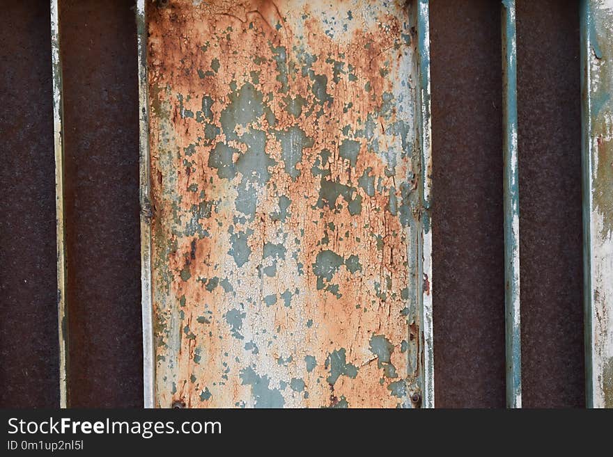 Wall, Wood, Rust, Wood Stain