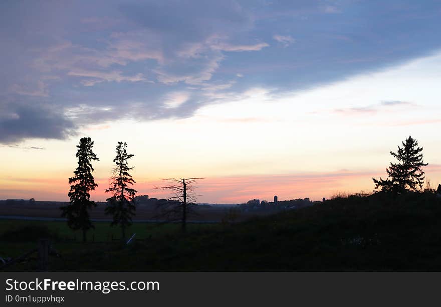 Sky, Dawn, Sunrise, Cloud