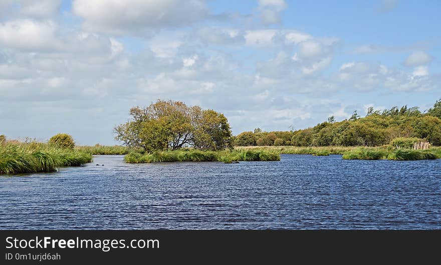 Waterway, River, Sky, Nature Reserve