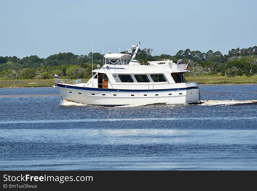 Waterway, Water Transportation, Boat, Motor Ship