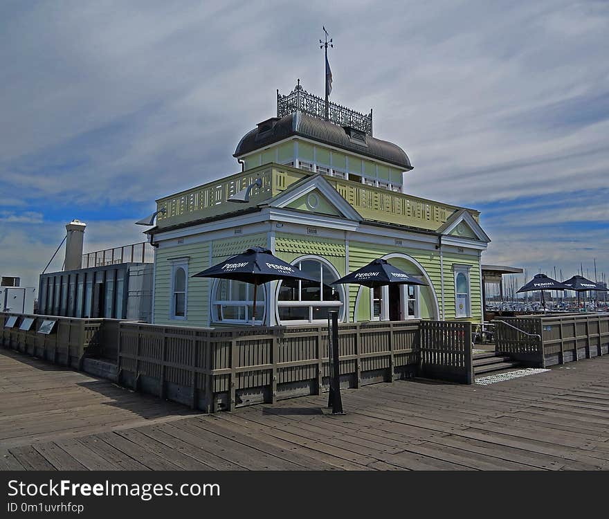 Landmark, Pier, Sky, Boardwalk