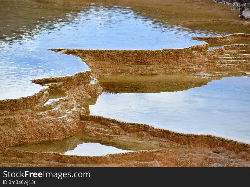 Dryad Springs in the Main Terraces at Mammoth Hot Springs in Yellowstone National Park