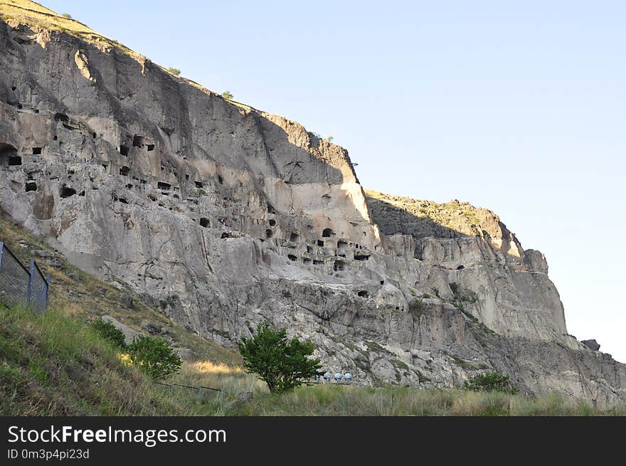 Badlands, Rock, Sky, Cliff