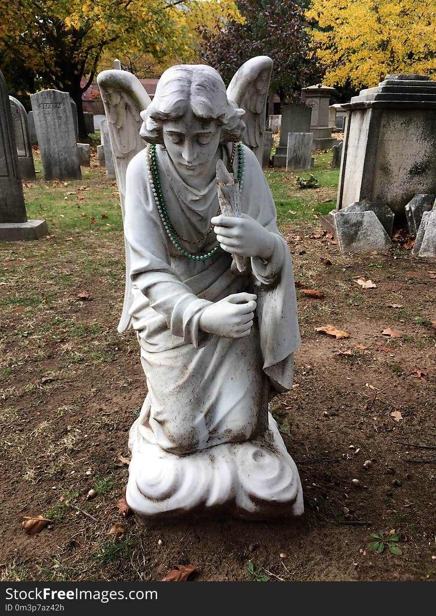 Statue, Sculpture, Cemetery, Stone Carving