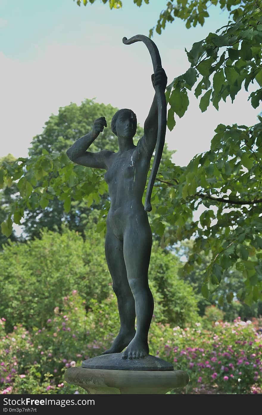 Sculpture, Statue, Tree, Monument