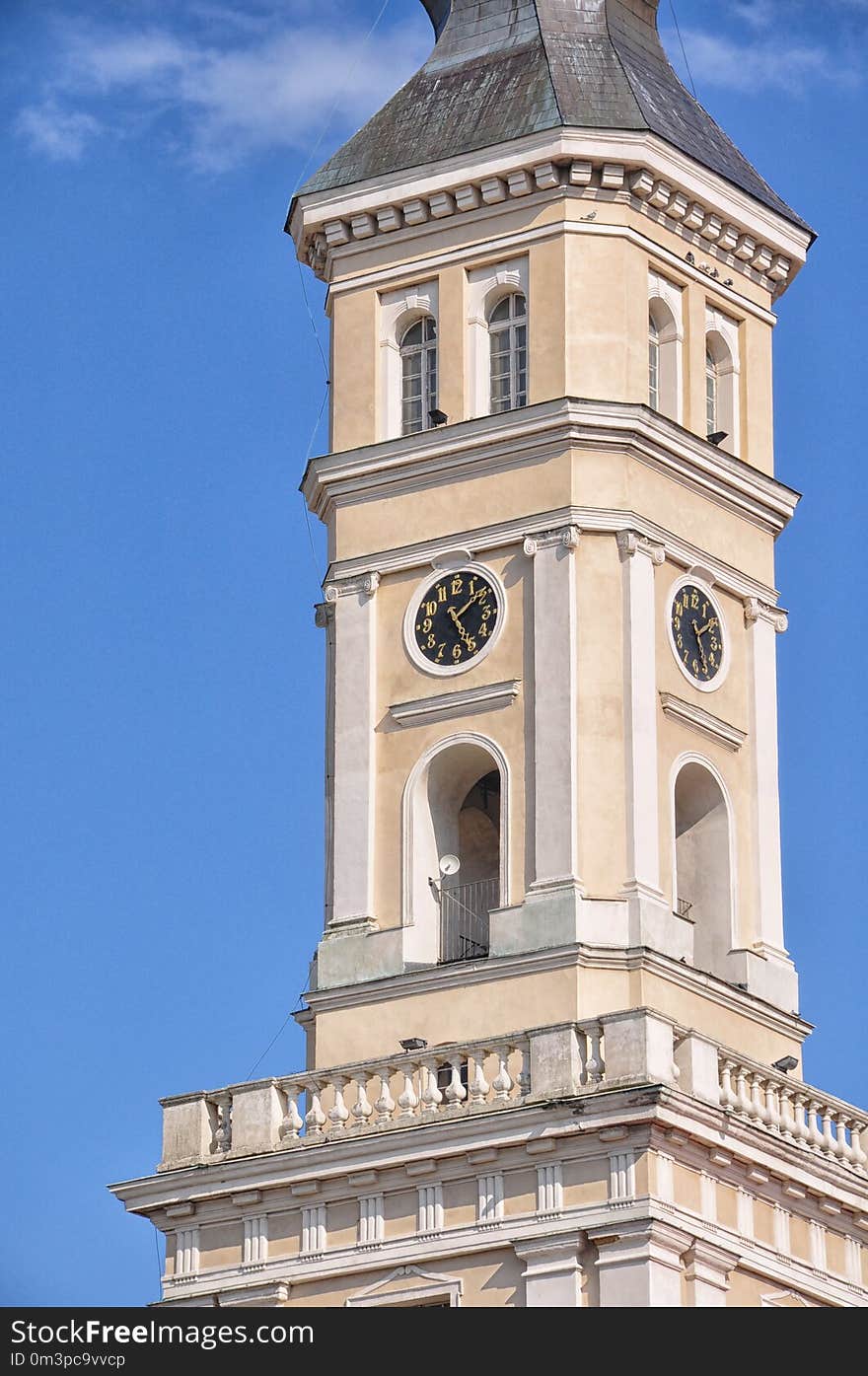 Clock Tower, Tower, Classical Architecture, Landmark