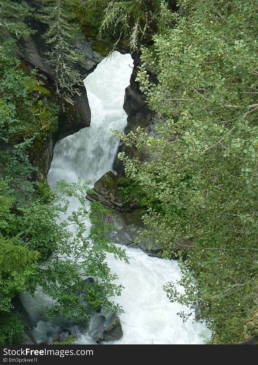 Waterfall, Water, Nature, Watercourse