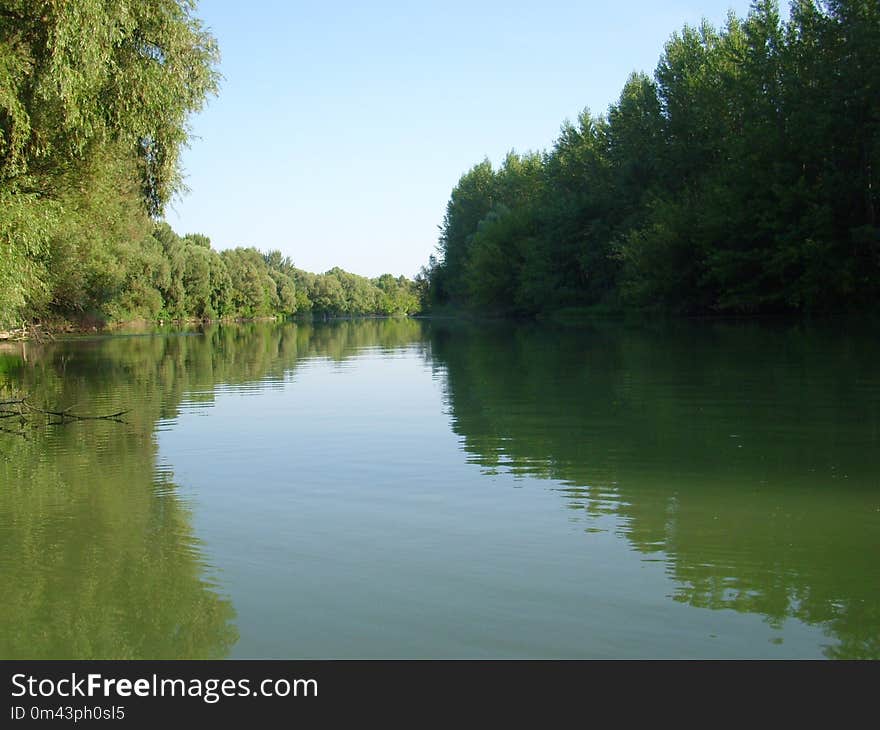 Waterway, River, Water, Reflection