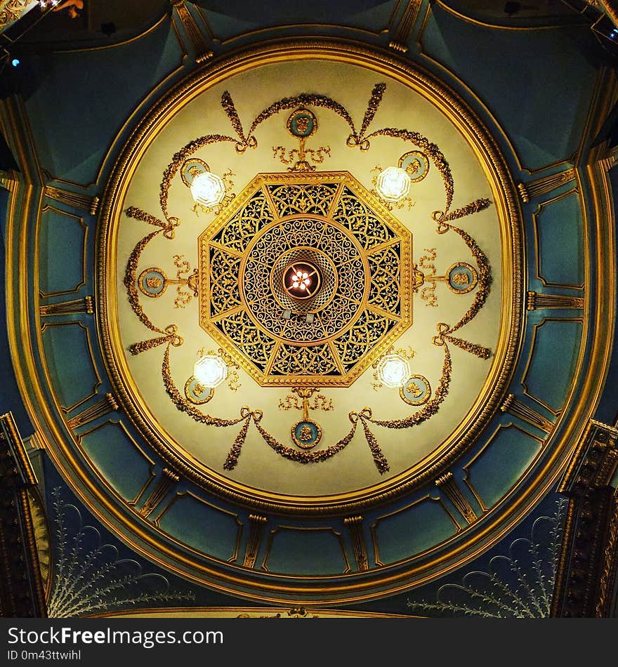 Dome, Symmetry, Circle, Ceiling