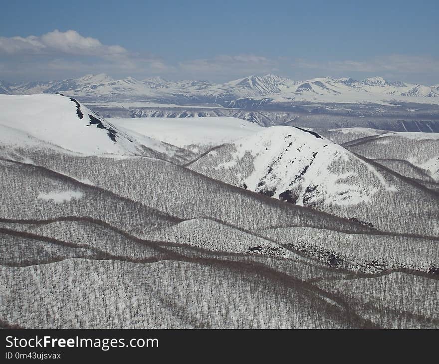 Badlands, Snow, Glacial Landform, Winter