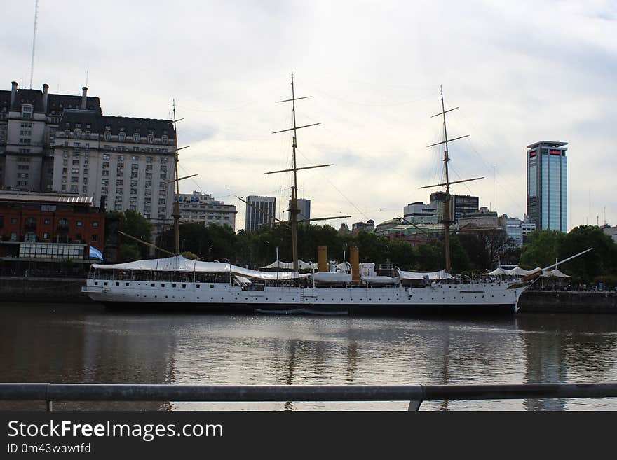 Waterway, Ship, Tall Ship, Water