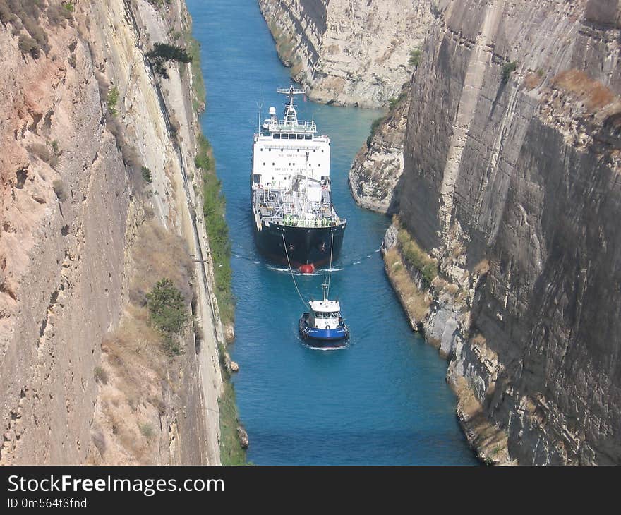 Waterway, Cliff, Canal, Terrain