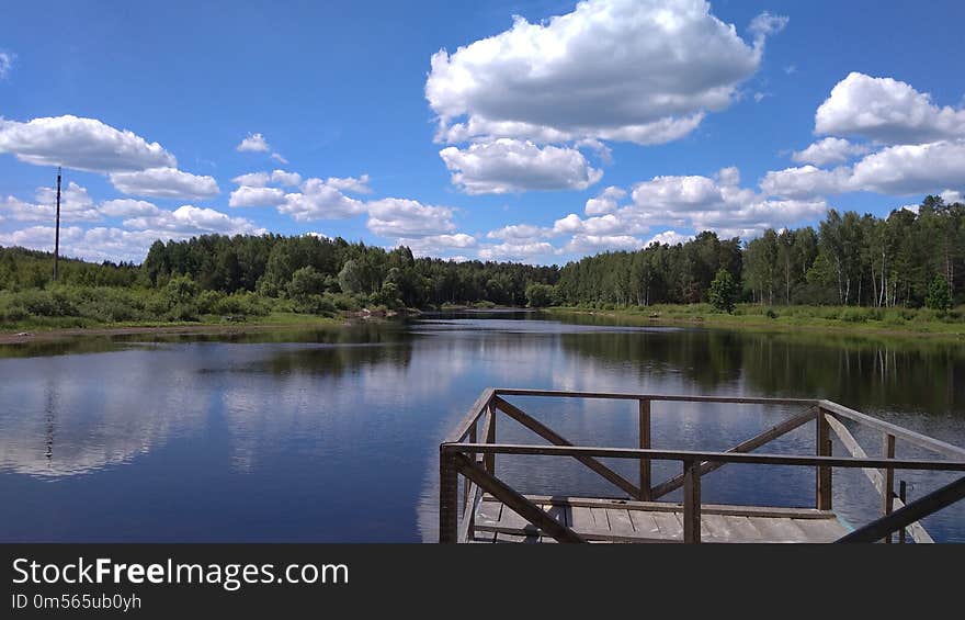 Reflection, Sky, Cloud, Waterway