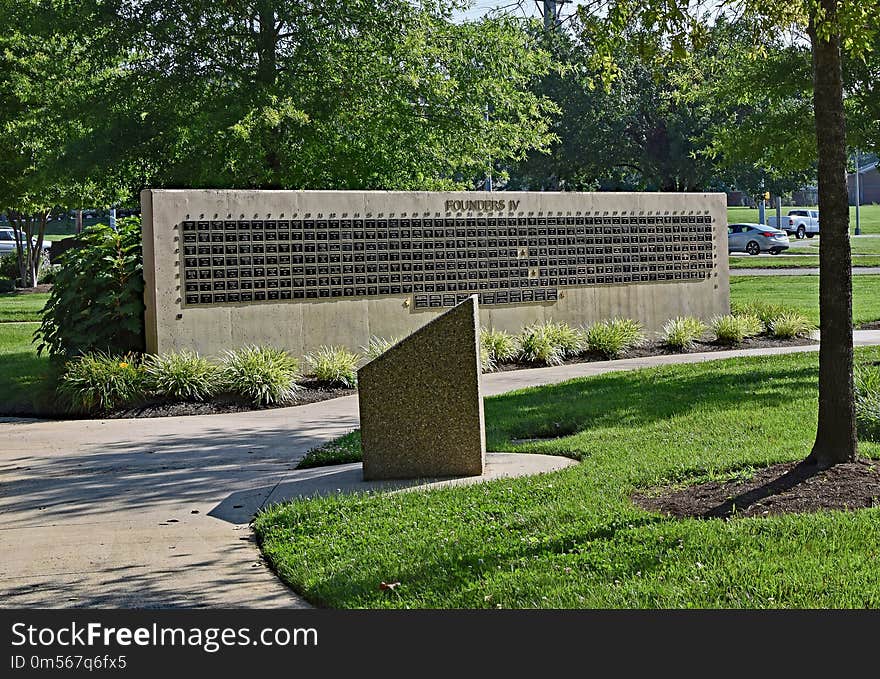 Wall, Memorial, Architecture, Grass