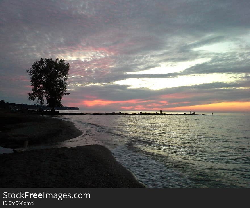 Sky, Sea, Horizon, Sunset