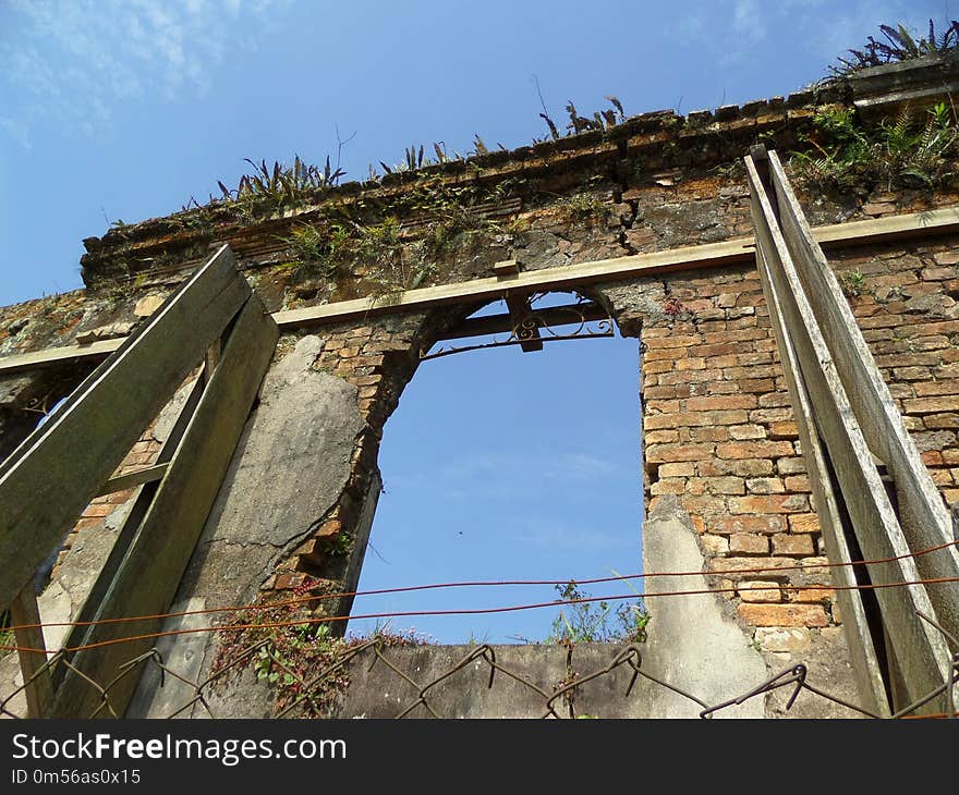 Sky, Bridge, Viaduct, Facade