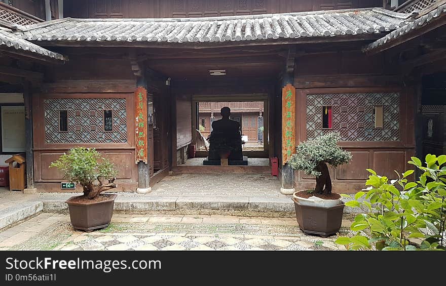 Courtyard, Chinese Architecture, Temple, Shrine