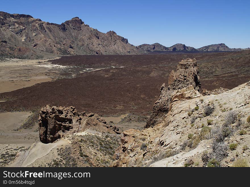 Badlands, Wilderness, Rock, Sky