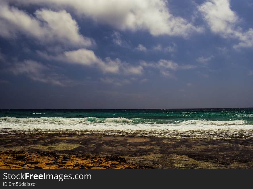 Sea, Sky, Horizon, Shore