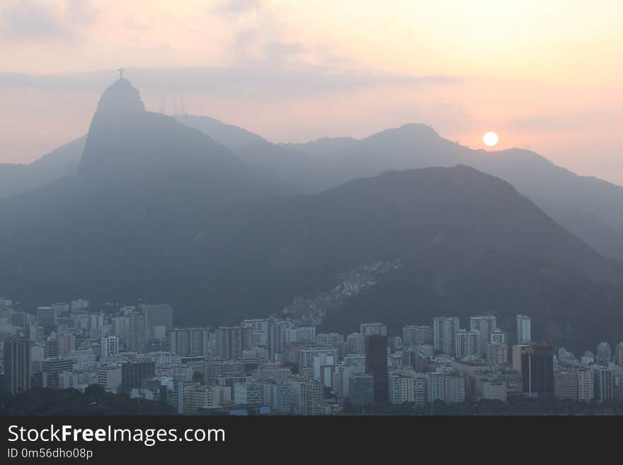 Sky, Dawn, City, Skyline