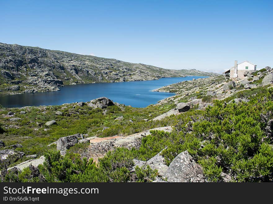 Sky, Coast, Lake, Promontory