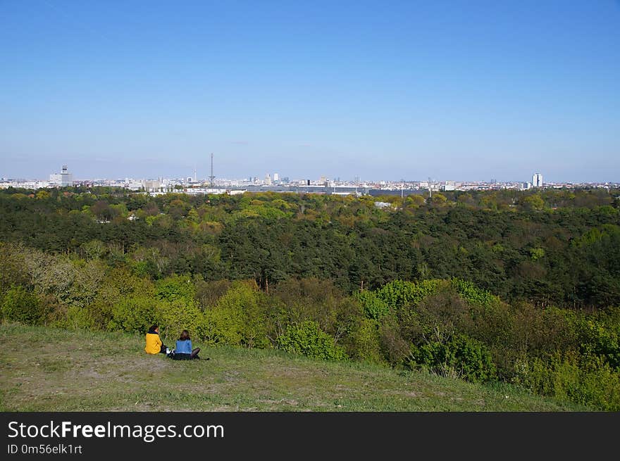 Sky, Tree, Field, Residential Area