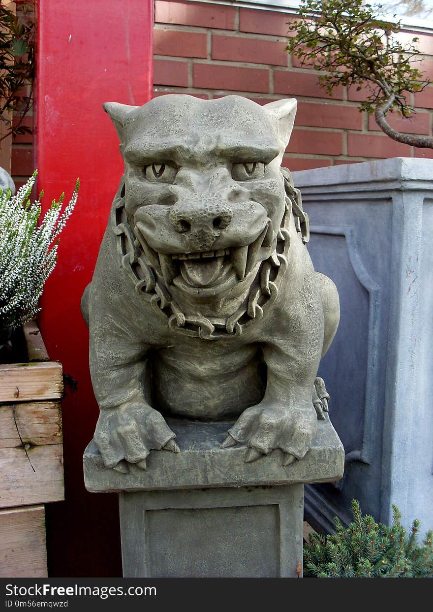 Sculpture, Stone Carving, Gargoyle, Statue