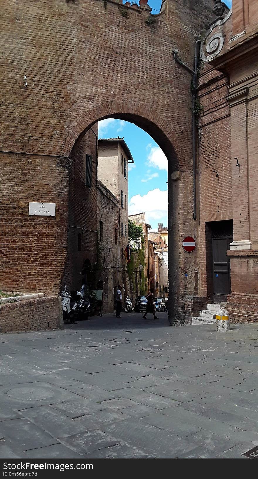 Arch, Town, Alley, Neighbourhood