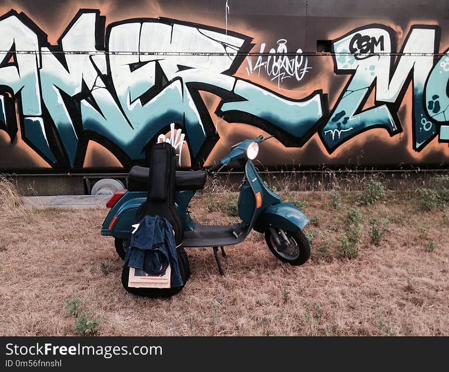 Graffiti, Motor Vehicle, Mode Of Transport, Scooter