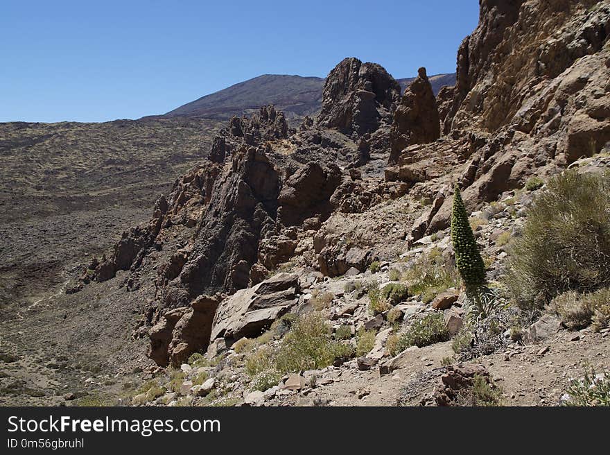 Badlands, Rock, Wilderness, Mountain