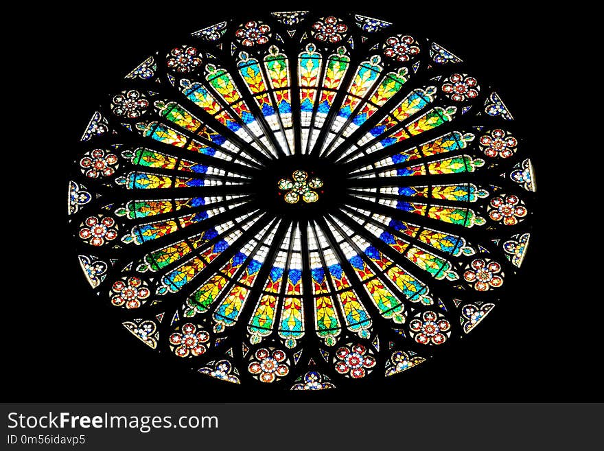 Stained Glass, Glass, Window, Material