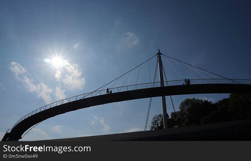 Bridge, Sky, Fixed Link, Suspension Bridge