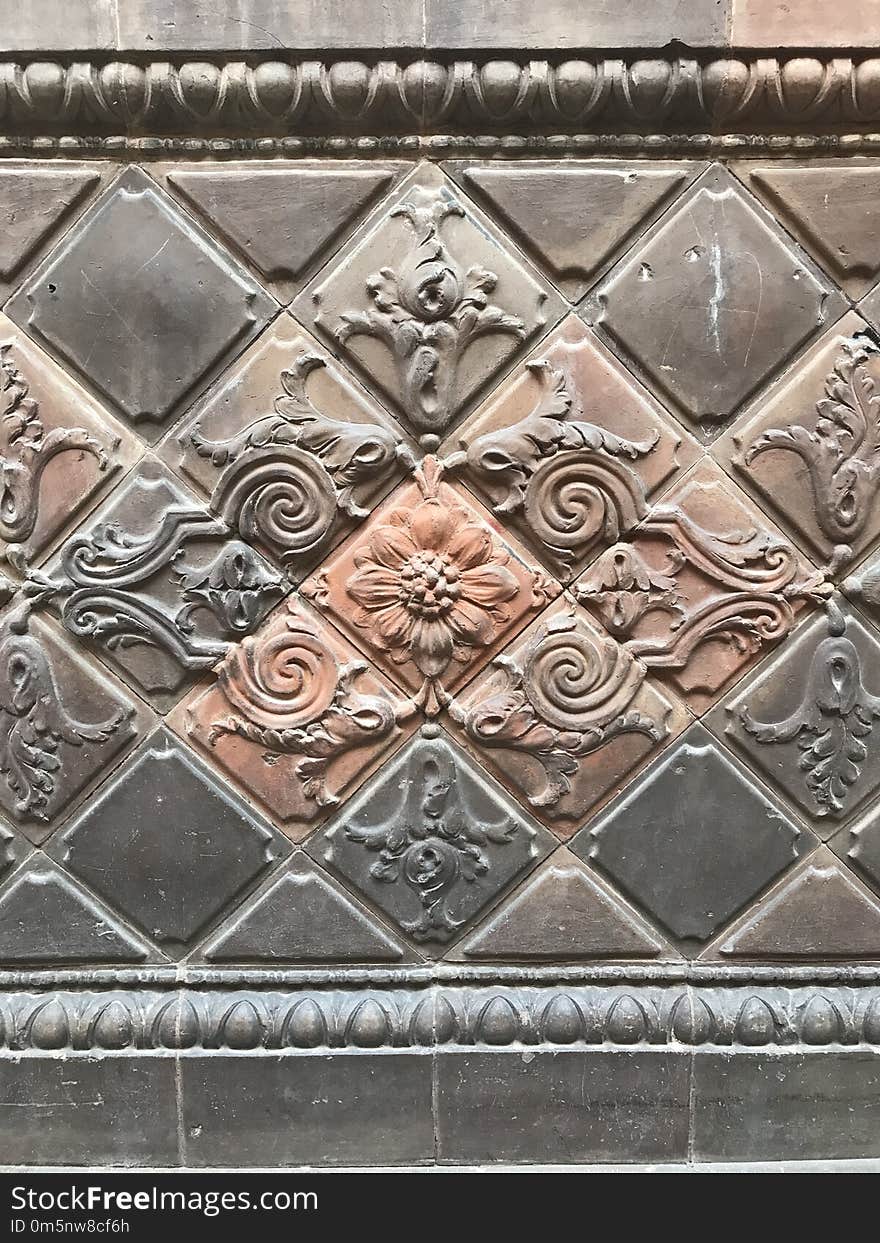 Stone Carving, Metal, Structure, Pattern