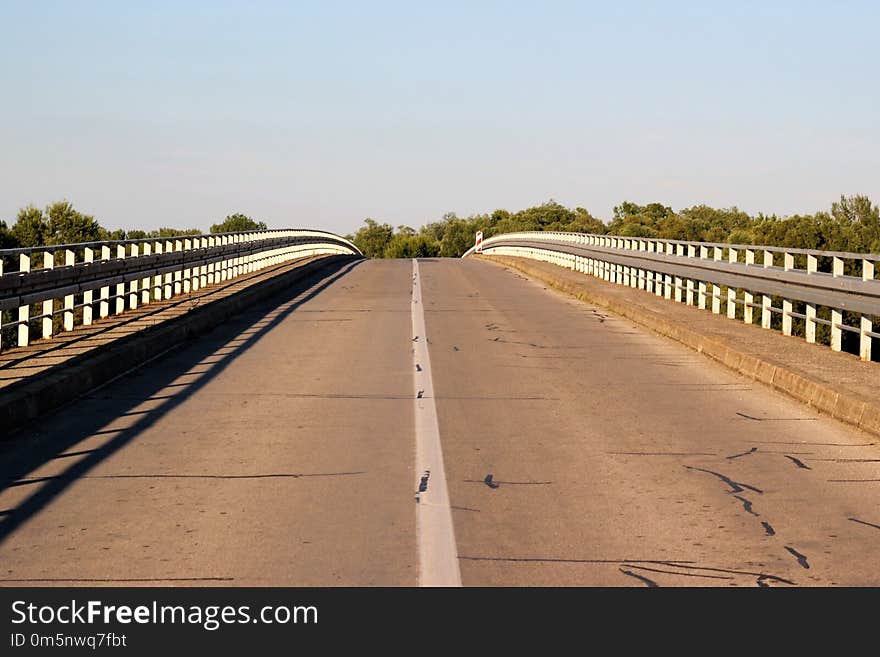 Road, Bridge, Infrastructure, Guard Rail