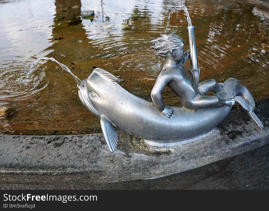 Water, Sculpture, Statue, Water Feature