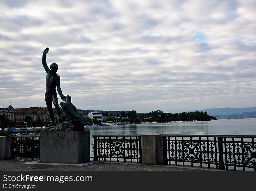 Sky, Cloud, Water, Statue