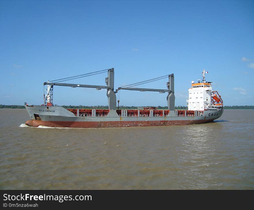 Water Transportation, Container Ship, Ship, Waterway