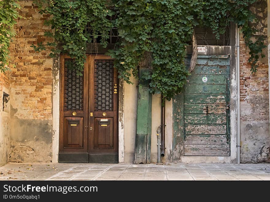 Door, Wall, Facade, Window