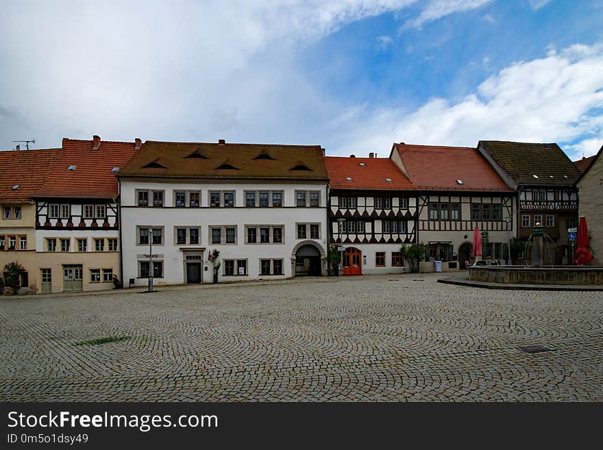 Town, Town Square, Building, Sky