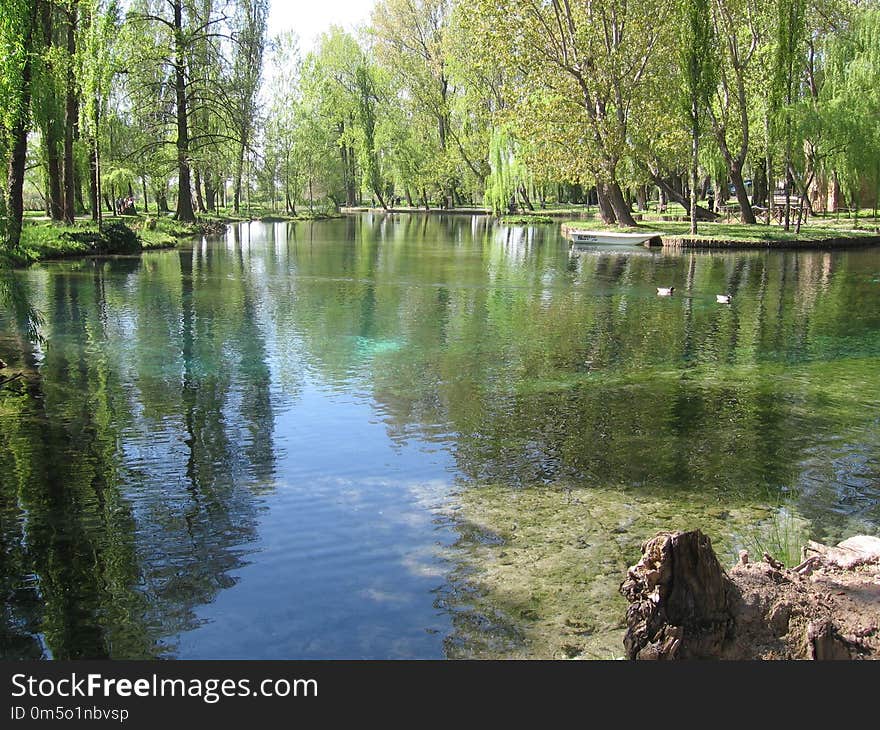 Reflection, Water, Waterway, Nature