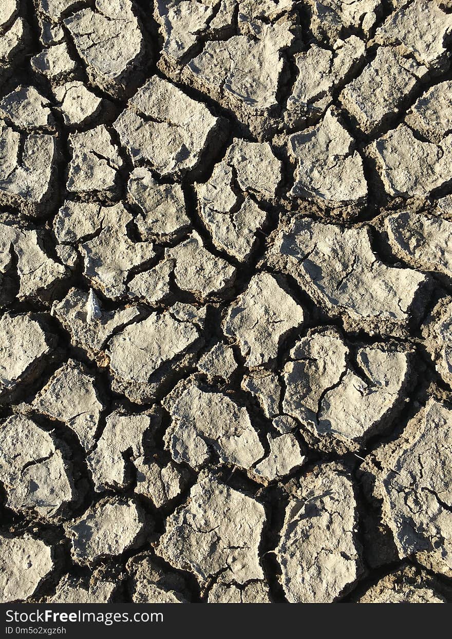 Drought, Soil, Rock, Pattern