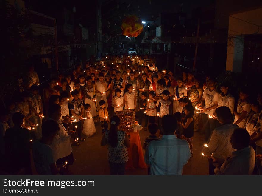 Crowd, Night, Event, Tradition