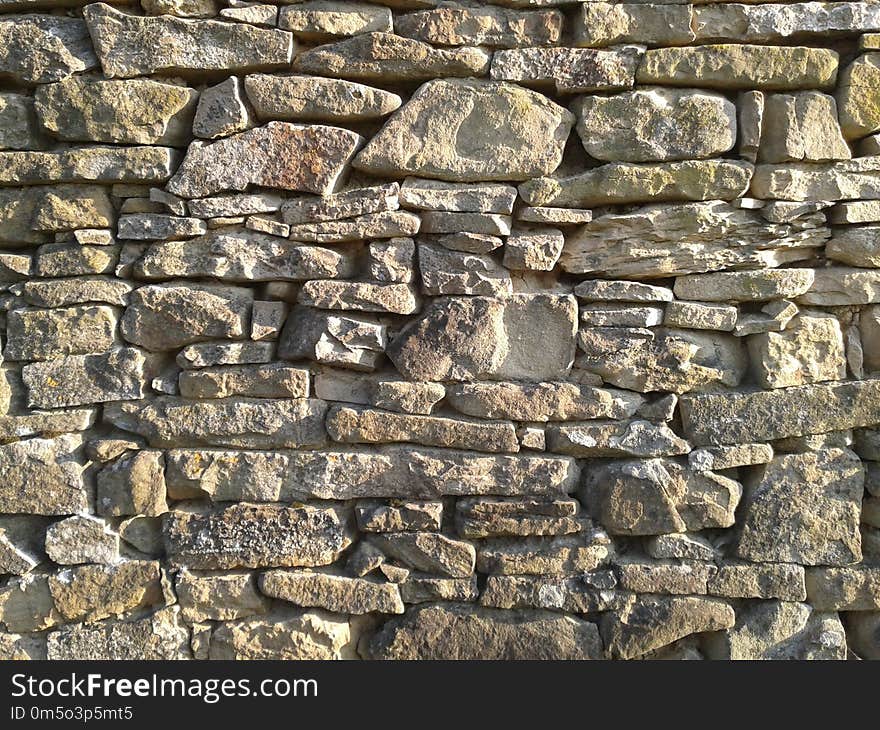 Stone Wall, Wall, Rock, Brickwork