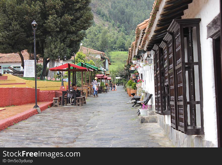 Town, Street, Neighbourhood, Walkway