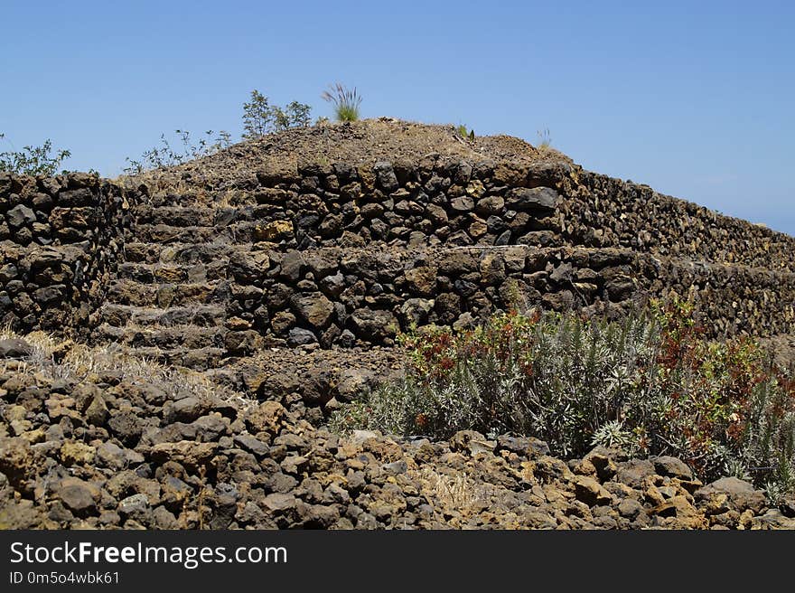 Vegetation, Rock, Shrubland, Ecosystem