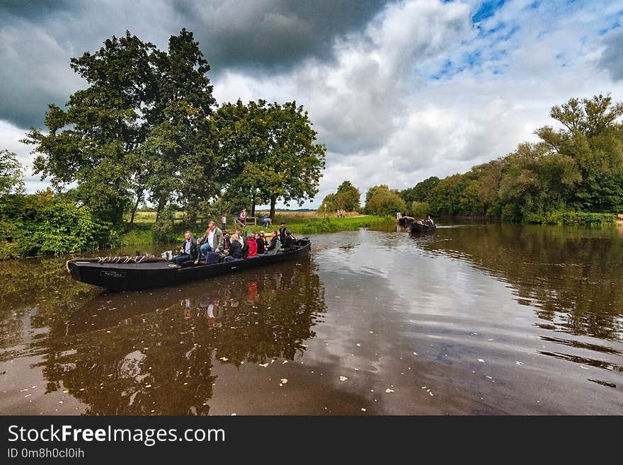 Waterway, Reflection, Water, Nature