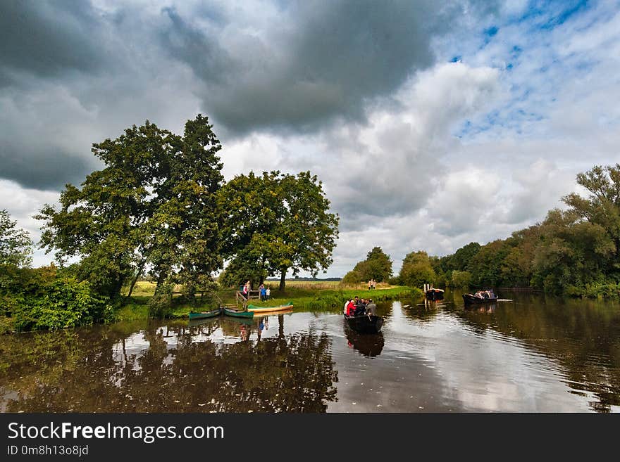 Reflection, Waterway, Cloud, Water